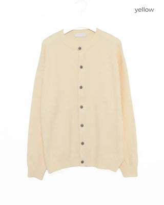 Basic round-button cardigan