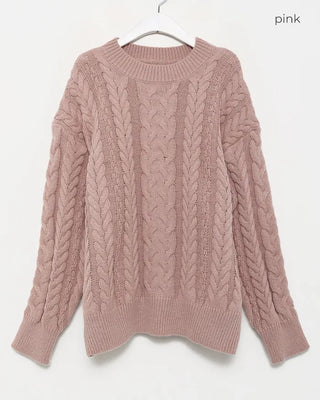 Cable knit sweater