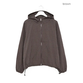 Checked hoodie
