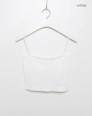 Cropped camisole bra top