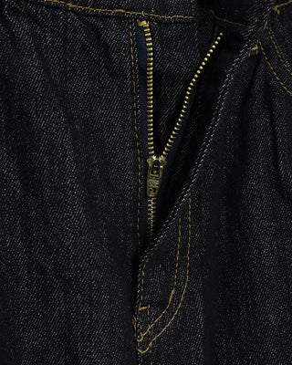 Non-faded H-line denim skirt