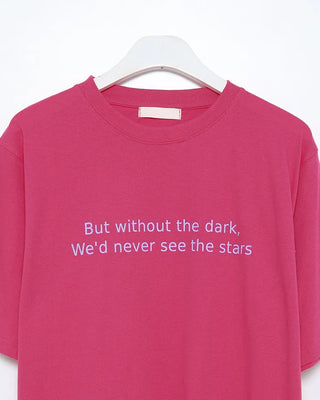 Round neck loose fit t-shirt