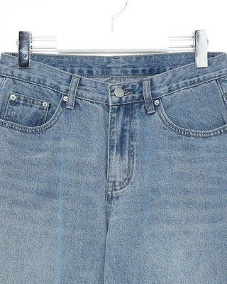 Vintage Wash Denim Pants