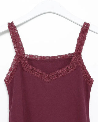 Hexagon Lace Neck Camisole