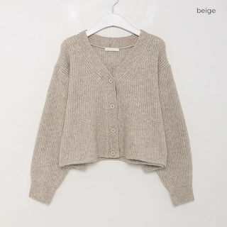 A-line knit cardigan
