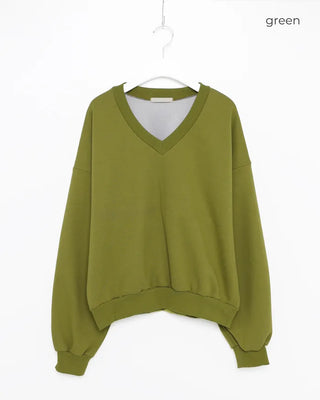 V-neck sweatshirt
