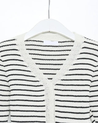 Striped V-neck cardigan