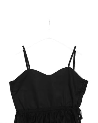 Shirred strap camisole blouse