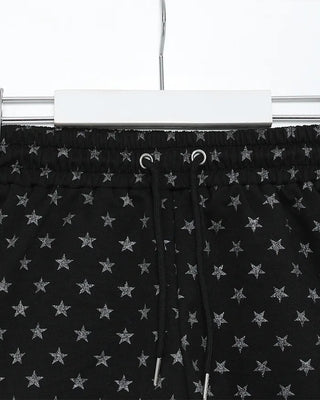 Star Point Elastic Waist Shorts