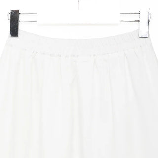 Frilled banded long skirt