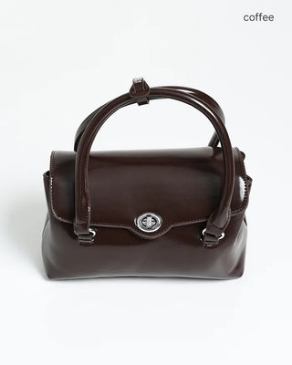 Square Silver Buckle Point Bag