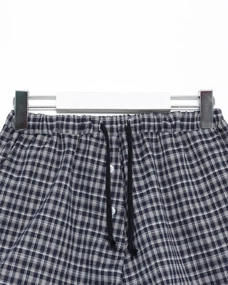 Checked drawstring waist shorts