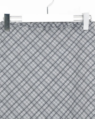 Checked long skirt