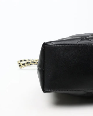 Quilted Chain Frame Purse Bag