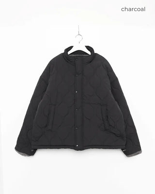 Wave quilted jacket