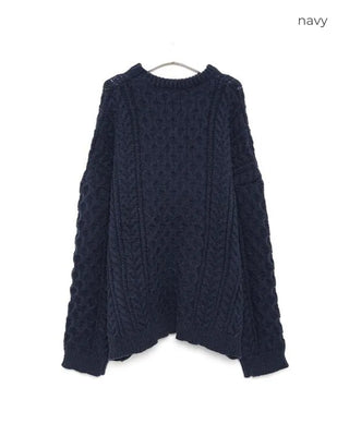 Cable knit oversized fit