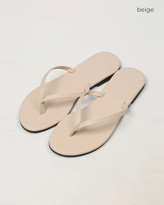 Faux leather beach sandals