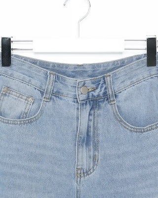 Basic straight wide-fit denim pants