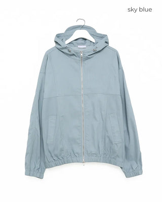 (Unisex) Cotton Check Windbreaker