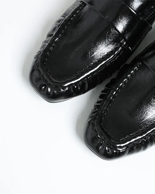 Stitched Shirring Loafers