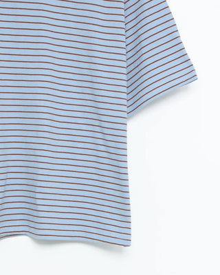 Dumble-processed striped T-shirt