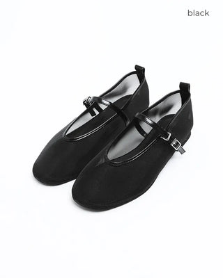 See-through Mary Jane Flats