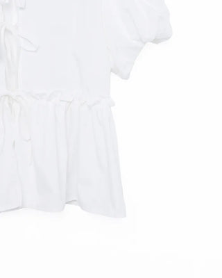 Puff Ribbon Blouse