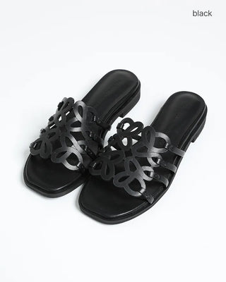 Perforated pattern sandals