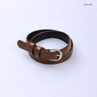 Simple faux leather belt
