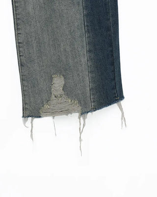 Cut-off vintage denim pants