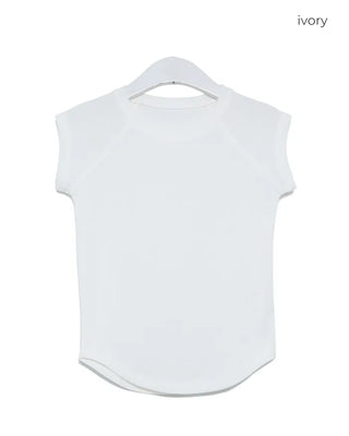 Cropped basic T-shirt