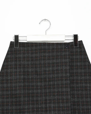 Checkered mini skirt