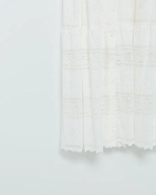Camisole button lace maxi dress
