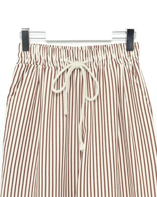 Wrinkle Wide Stripe Pants