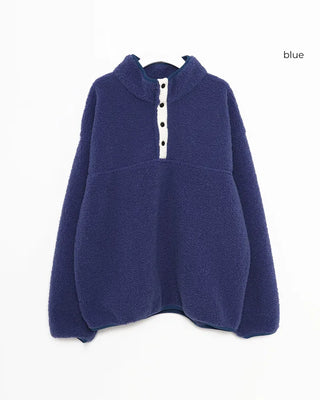Warm Button Fleece Anorak