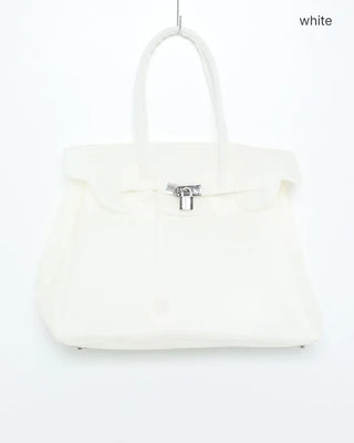 Matte Jelly Big Square Lock Bag