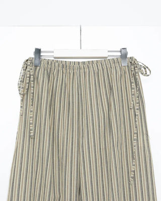 Striped cotton easy pants