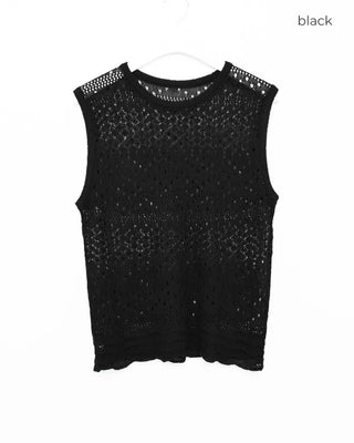 Openwork Sleeveless Knit