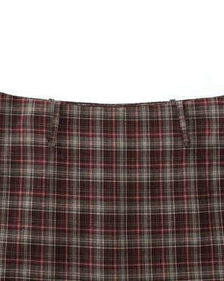 [1st Re-release] (ORIGINAL) Check A-line Mini Skirt