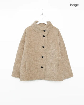 Boa Button Half Coat