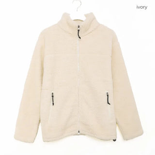 Unisex 2-way boa zip-up jacket