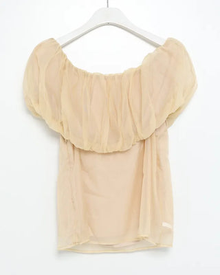 Organza Volume Off-Shoulder Blouse