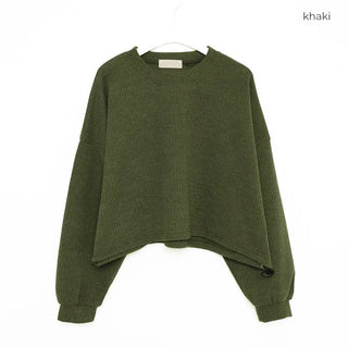 String Cropped Sweatshirt