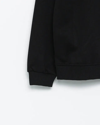 2-Way Shoulder Number Balloon Sleeve Sweatshirt