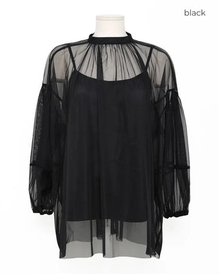 Sheer layered blouse