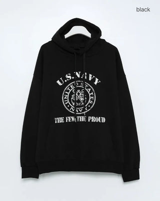 US NAVY Lettering Hooded Parka