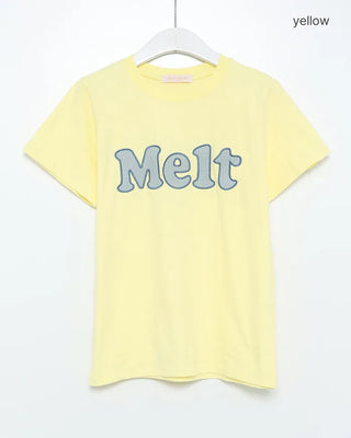 Check Lettering Patch Short Sleeve T-Shirt