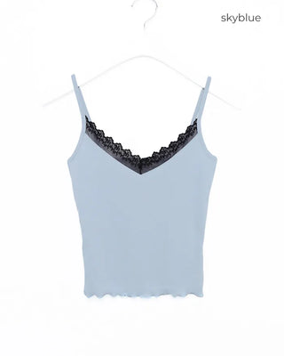 Necklace Scalloped Rib Camisole