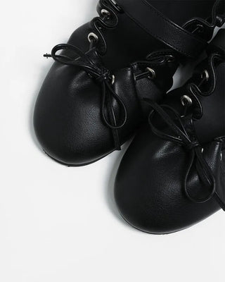 Wave Ribbon Flat Shoes