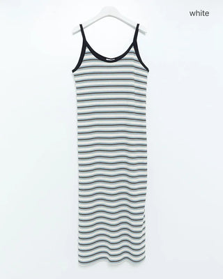 Triple Border Camisole Maxi Dress